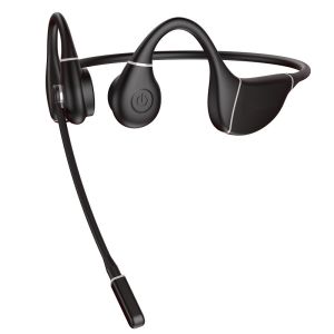 Wireless Waterproof Mp3 Compact Black Foldable Open Ear Bluetooth Bone