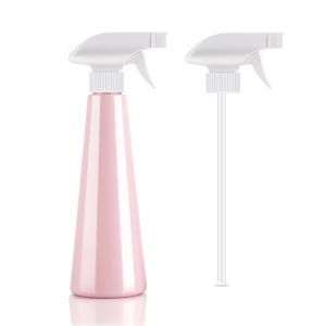 400ML Eco Friendly Spray Bottles , Pink Empty PET Plastic Bottles With Trigger
