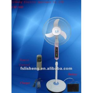Energy Saving Home Solar Power Stand 12V Rechargeable Stand Fan With Solar Panel