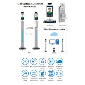 AI Sensing Face Recognition Turnstile Access Control System Aluminum Alloy
