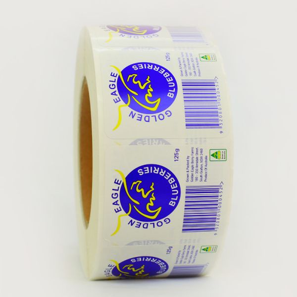 Quality Fruit Custom Adhesive Labels Blueberries Barcode Labels Stickers ISO14001 wholesale