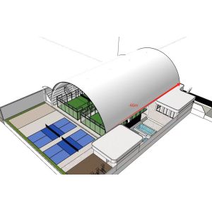 China Wheelchair Accessible Padel Tennis Courts Fields Type With PE Fence on sale