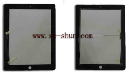 black IPad 3 Digitizer Replacement Touchscreen