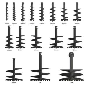 Hydraulic Earth Auger With 30-70 Rotate Speed And 70-150 Lpm Flow