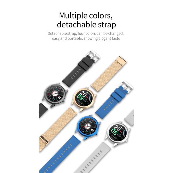 IP67 Health Tracking Smartwatch Monitors Heart Rate With Bluetooth 5.0 BLE