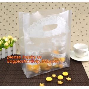 100% Biodegradable Hdpe/Ldpe Die Cut Patch Handle Personalized Color Printed