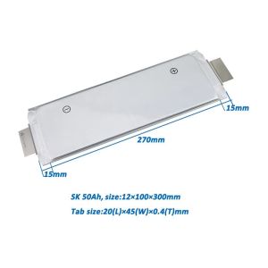 OEM ODM Long Cycle Life 3.2V 3.7V LFP NMC Lithium-ion Pouch Battery Cell For EV