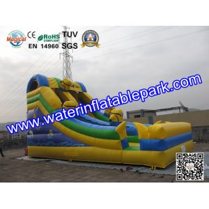 Inflatable Water Slide For Amusement Park / Inflatable Pool Slide