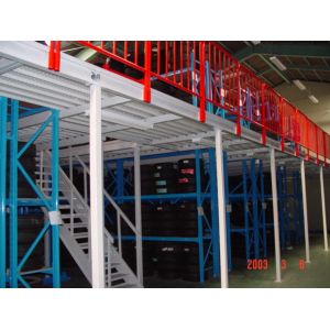 1000kg/M2 Load Capacity Mezzanine Warehouse System Power Coating Finish