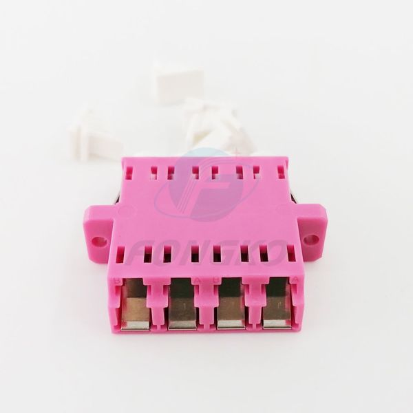 Rose Quad Lc To Lc Coupler Multimode OM4 Cable To Fiber Optic Adapter
