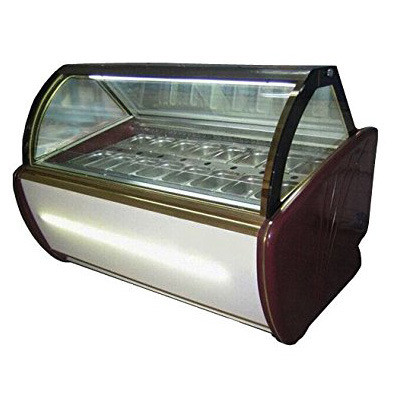 Fan Cooling Ice Cream Freezer Case -16~-22℃ With Digital Temp Controller and
