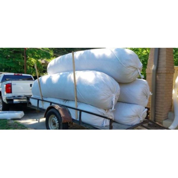 Quality 2.5oz White Attic Insulation Removal Bags Durable With High Tensile Strength wholesale