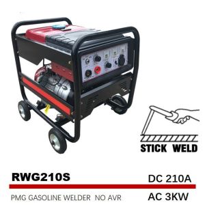 Petrol Stick Manual Welding Machine 3kw 210A MMA 190F Engine