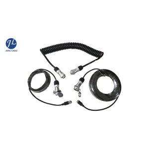 Customized Auto Rear View Camera Cable Set For 3 Cameras Caravan Reversing Truck