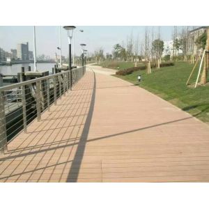 Cheap Construction WPC Deck Floor For River &amp; Sea Side Walk Way / Deck Composite Material for sale