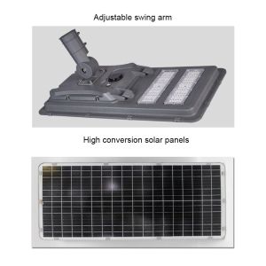 Led Street Light With Solar Panel 100w 1.5W Lumileds 3030SMD With Intelligent
