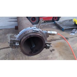 Cheap Pneumatic Motor Pipe Cutting ang Beveling Machine with Split Frame for sale