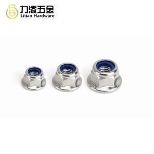 DIN 980 Metal Self Locking Nut , M5 M6 Flange Lock Nut Galvanized