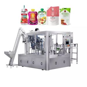 Automatic Spout Pouch Filling Machine With 8.5-20MM Nozzle Diameter