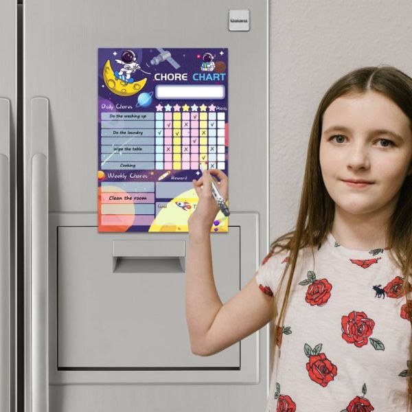 Dry Erase Educational Learning Products Isotropic Magnetic Chore Chart