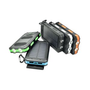 Black F5s Camping Solar Power Bank With Digital Display Function Convenient Use