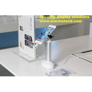 COMER security display stand for cellphone with gripper alarm and cable hidden