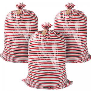 China OEM ODM LDPE Christmas Santa Sacks For Gift Wrapping on sale