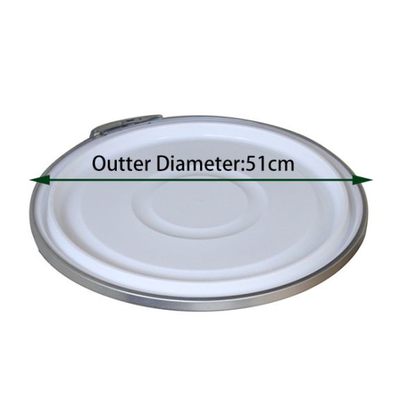 51cm Round Drum Lids White Plastic Lid For Fiber Drums And