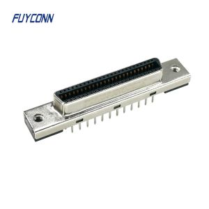 50Pin PCB SCSI Connector 180 Degree PCB Mounting MDR Connector