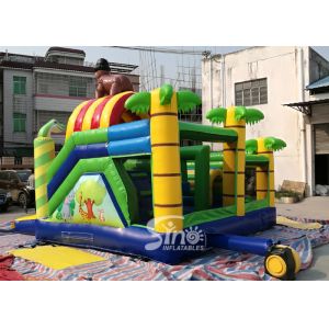 Safari World Jungle Elephant Inflatable Bouncy Castle For Kids Outdoor N Indoor