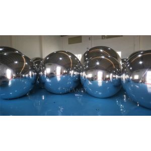 Party Inflatable Advertising Balloons Round Inflatable Mirror Balloon Silver