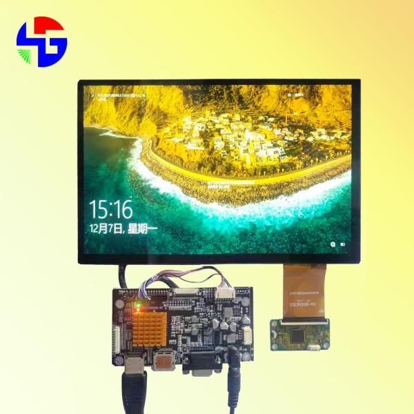 1280x800 LCD TFT Display 10.1 Inch LVDS Interface TFT Full Perspective