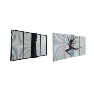 1920HZ Led Glass Display RGB Transparent Led Screens For Shops