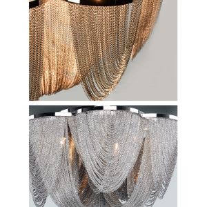 Modern LED Hotel Project tassel chandelier fancy ceiling light(WH-CC-24)