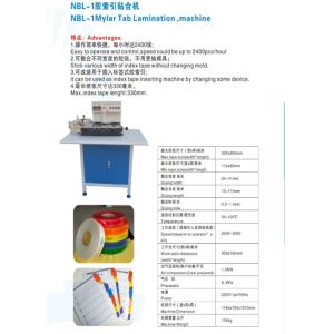 Easy Operate Index Tab Cutting Machine Max Tape Size 330x300mm 6-8 Pa Pneumatic