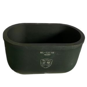 Industrial Metal Melting Silicon Carbide Graphite Crucible Oval Type High