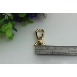 Manufacturing plating 6 color high quality metal d ring snap hooks 13 mm for