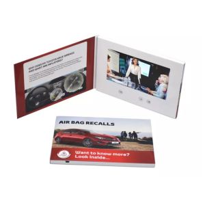 bespoke design print 4.3 inch LCD Video Brochures for Education and Training