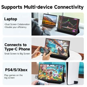 Best Selling 15.6 Inch Portable Monitor for PS5 Portable Type-C Gaming Monitor