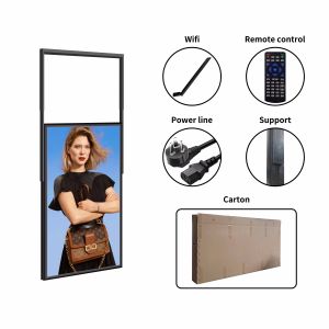 Hang Installation High Brightness Advertising Display Iron Material Wifi