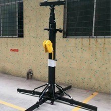 Portable Light Duty Line Array Speaker Crank Stand With Lift Tower Truss Adapter