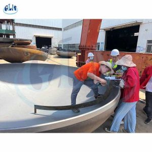 China Steel Welded Flat Bottom Head Pipe Cap 1220mm Diameter 20mm Thick ISO 9001 on sale