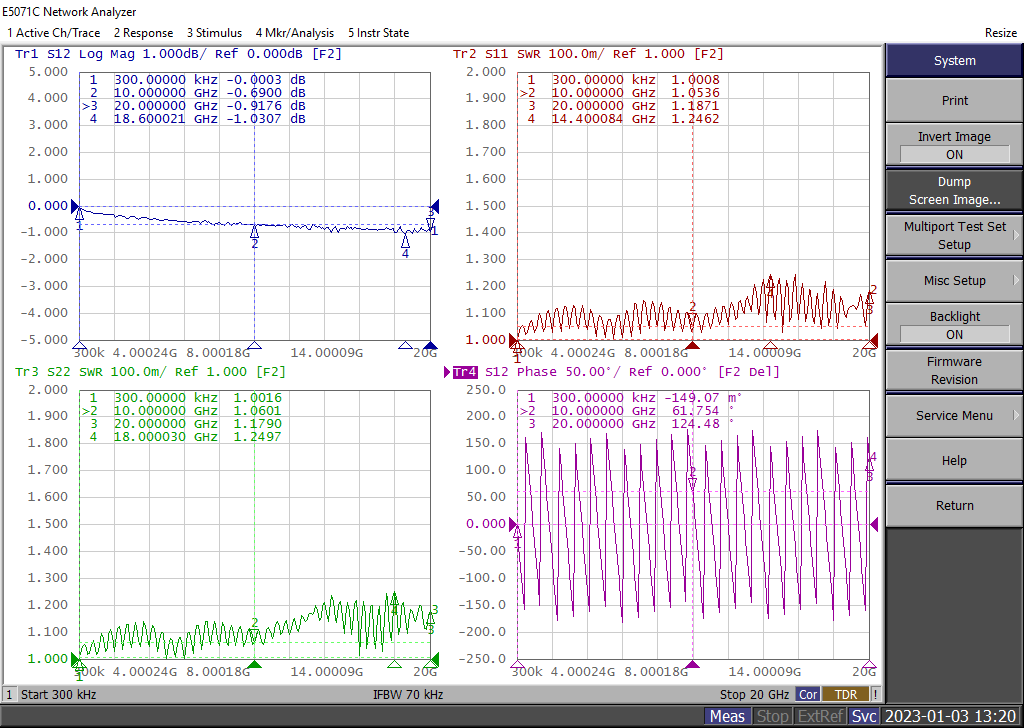 SSMA Male Cable Assembly for CXN3506 | Low Loss, Stable Phase, High-Frequency