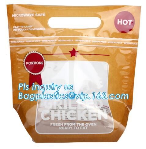 Plastic k bag for chicken packing/microwaveable chicken bags/anti-fog plastic,