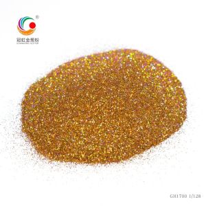 Cheap PET Bulk Holographic Glitter Brown Plum Laser Quadrangular Prismatic Shape for sale