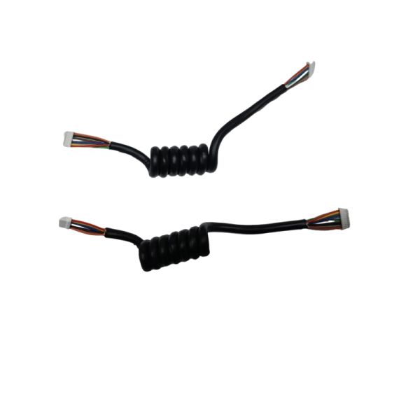 Customized TPU Coiled Cable Harness Assembly for Advanced Electronic Applications