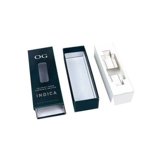450gsm UV Coating Vape Cartridge Packaging Box With Embossing