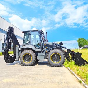 High Quality 4x4 Wheel Loader Compact Versatile Heavy Duty Backhoe Loader