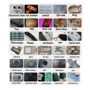 30W Plastic Cable Wire Laser Marking Machine with and 175mm*175mm Marking Area