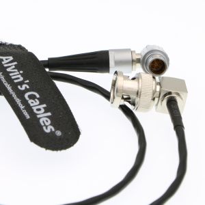5 Pin Lemo To BNC Timecode Cable Right Angle SMPTE Time Code Out ARRI Mini Sound